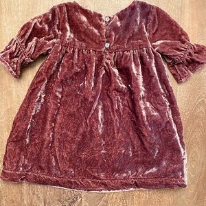 Baby Girl Crushed Velvet Holiday Dress